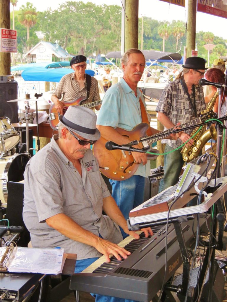 Sarasota Slim Band playing at The Shed on the Homosassa River.