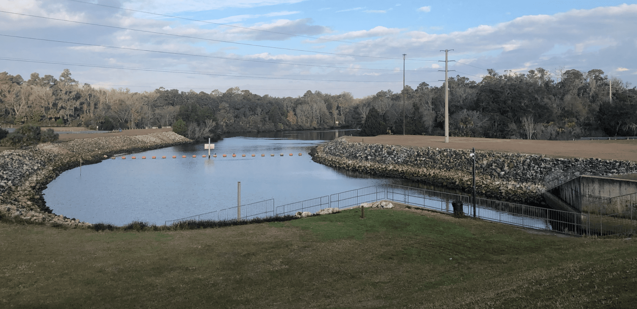 Downstream view from Inglis Dam