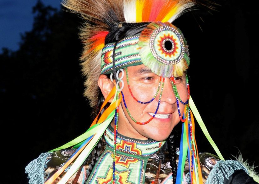 native american closeup
