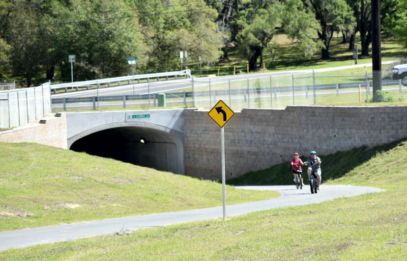 cyclists on withlacoochee-dunnelloon trail connector