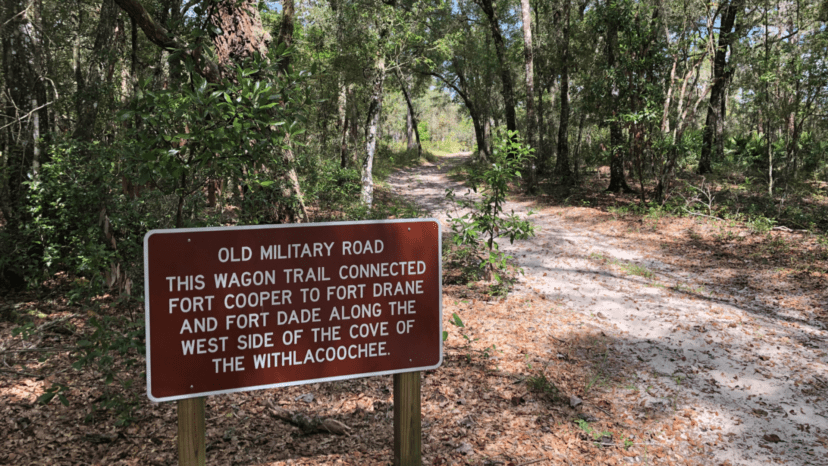 Old Military Road at Fort Cooper State Park
